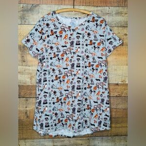 VERA BRADLEY DOG SHOW PAJAMAS Sleepshirt DOGS Large Poodle Great Dane Lab Cozy